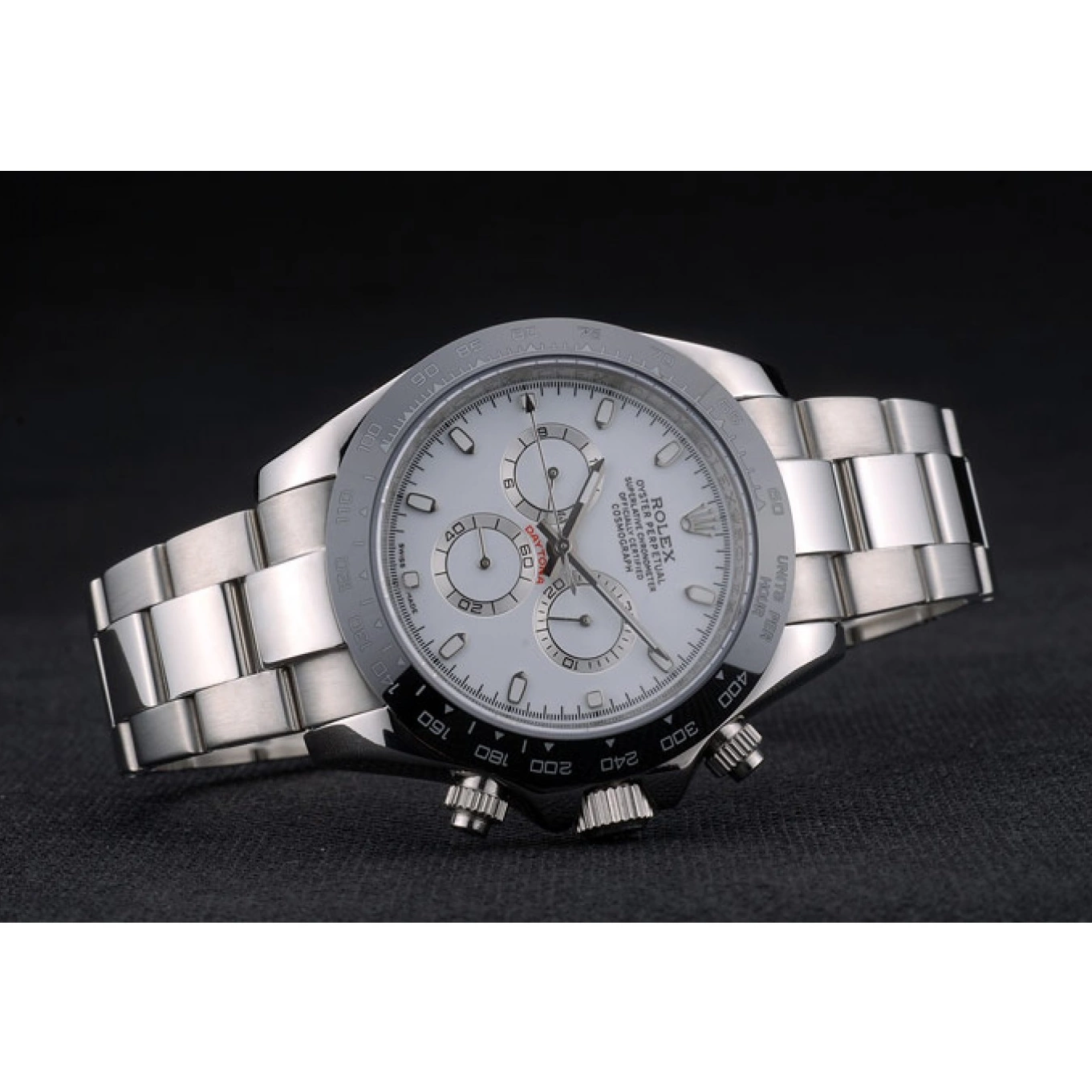 Good Copy Rolex Watches Strap Daytona Tachymeter 80249 Rolex Stainless Black Dial Ceramic White Steep 0625
